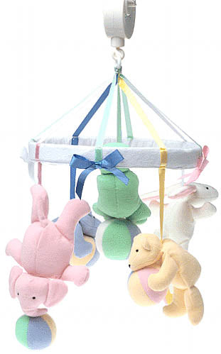 flatsos "hush little baby" mobile by north american bear