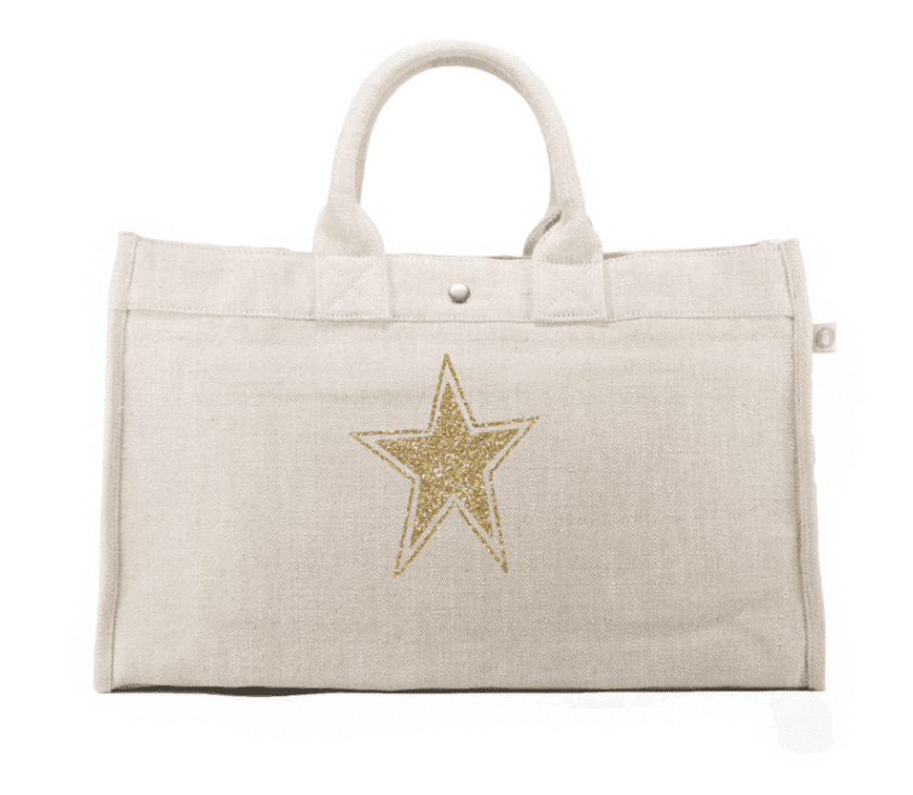 flax canvas tote