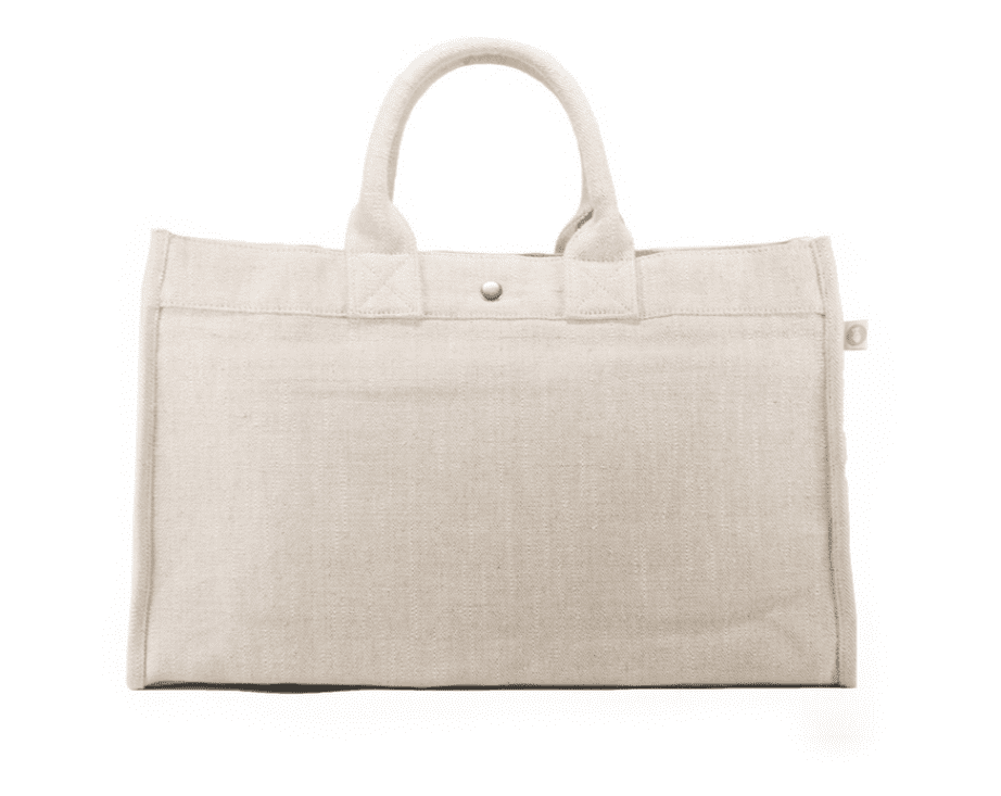flax canvas tote