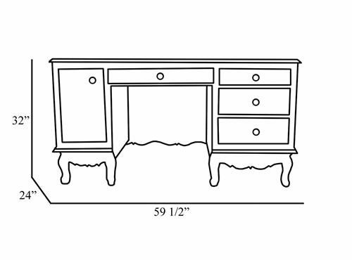 french computer desk