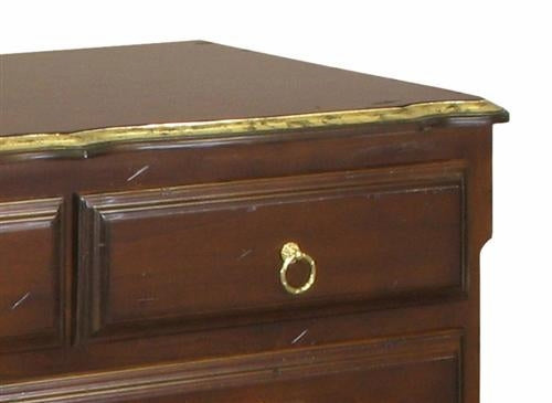 french dresser - moulding (antique french walnut / gold gilding)