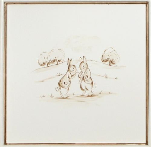 french panel crib 'petit-moi' bunnies