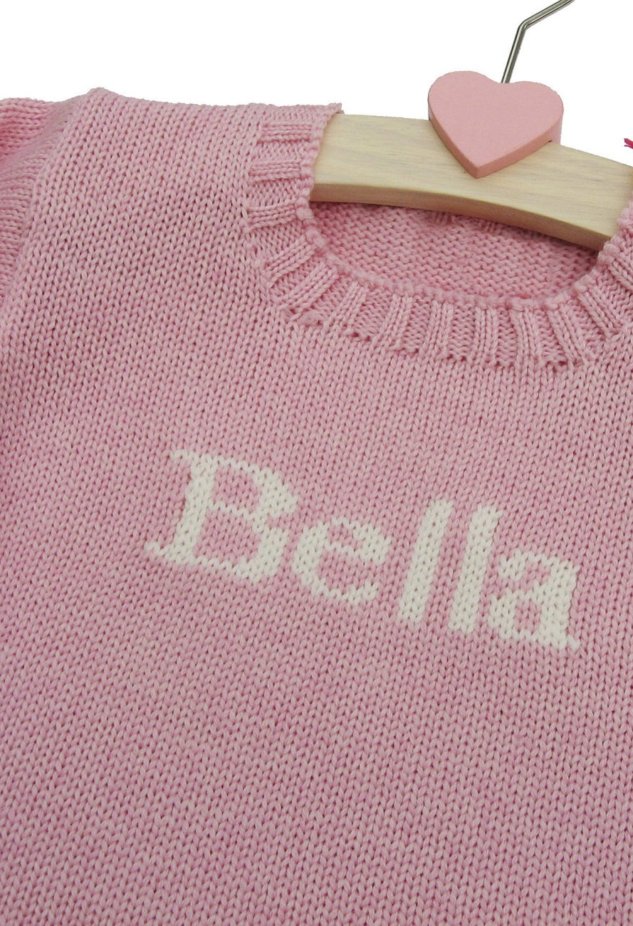 girl's personalized name sweater