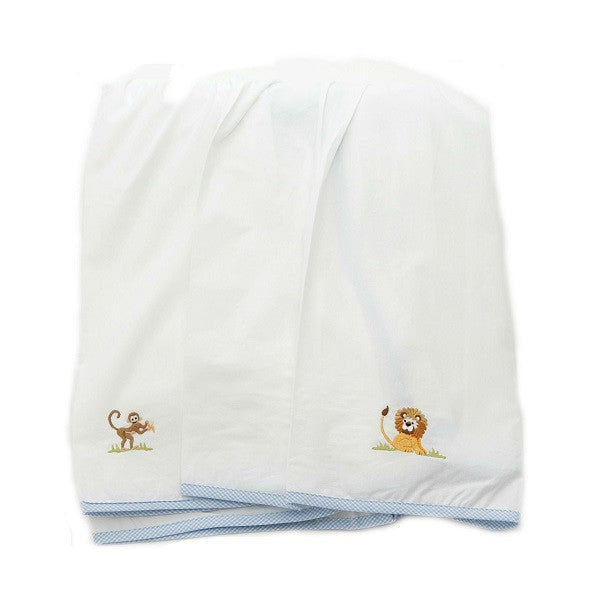 gordonsbury on safari embroidered crib skirt