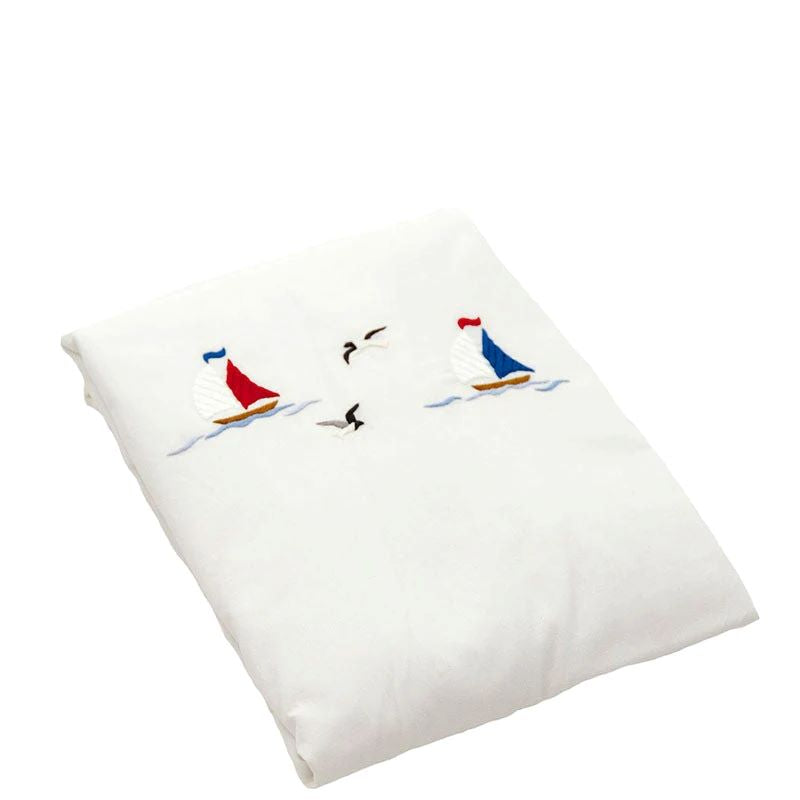 gordonsbury embroidered nautical fitted crib sheet