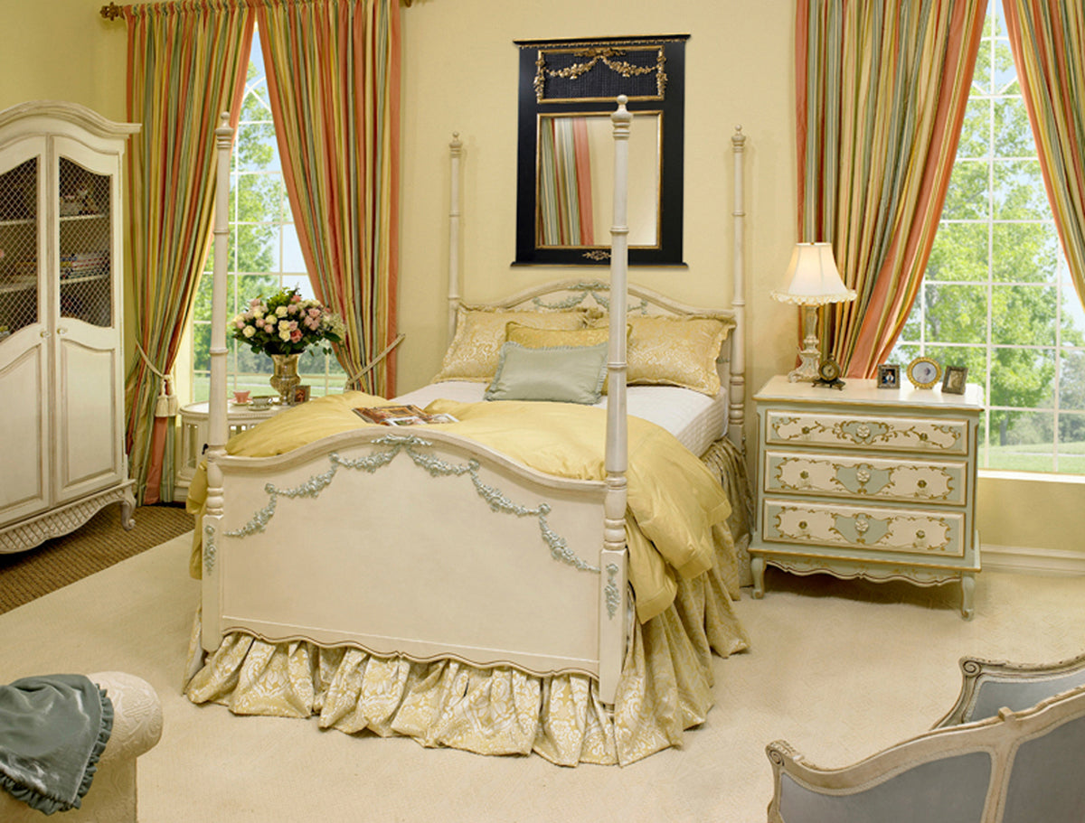 grand armoire with wire mesh doors
