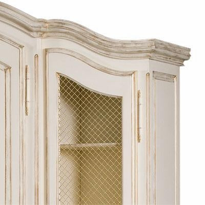 grand three piece breakfront armoire