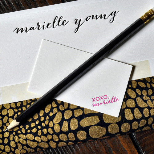 haute papier fuchsia stationery wardrobe