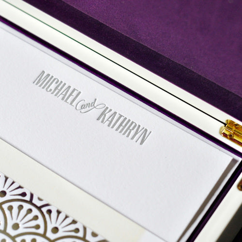 haute papier purple stationery wardrobe