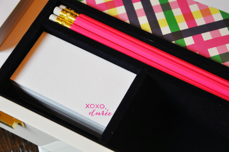 haute papier v2 navy stationery wardrobe