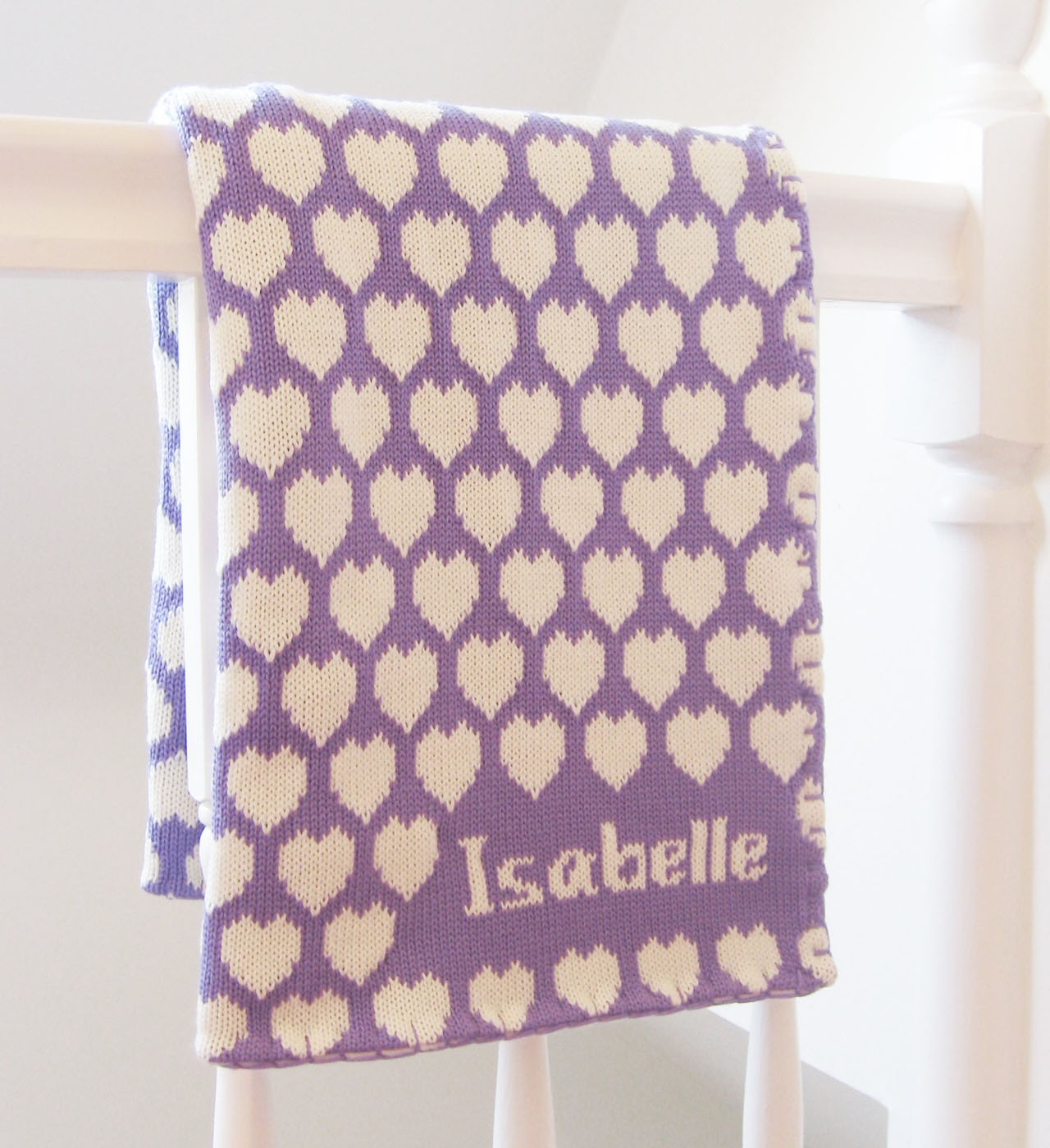 hearts baby blanket (several colors available)