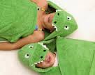 hooded alligator towel