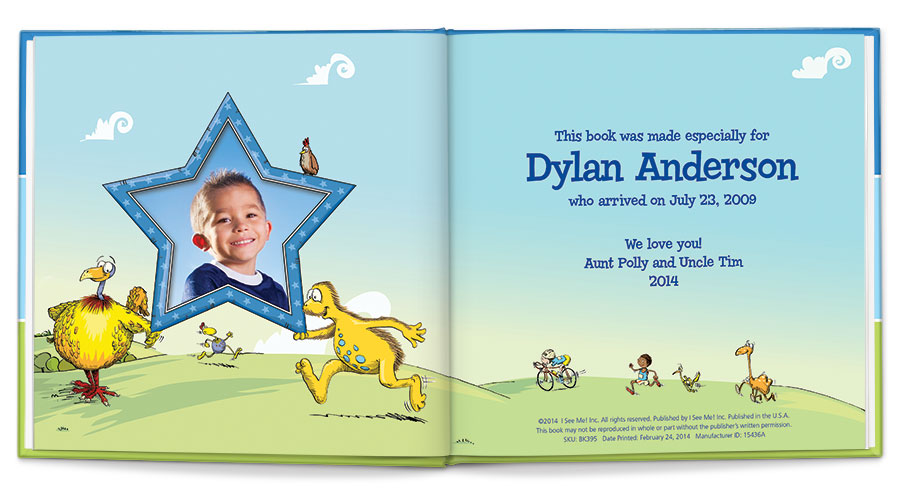 I'm an all-star personalized book (blue)