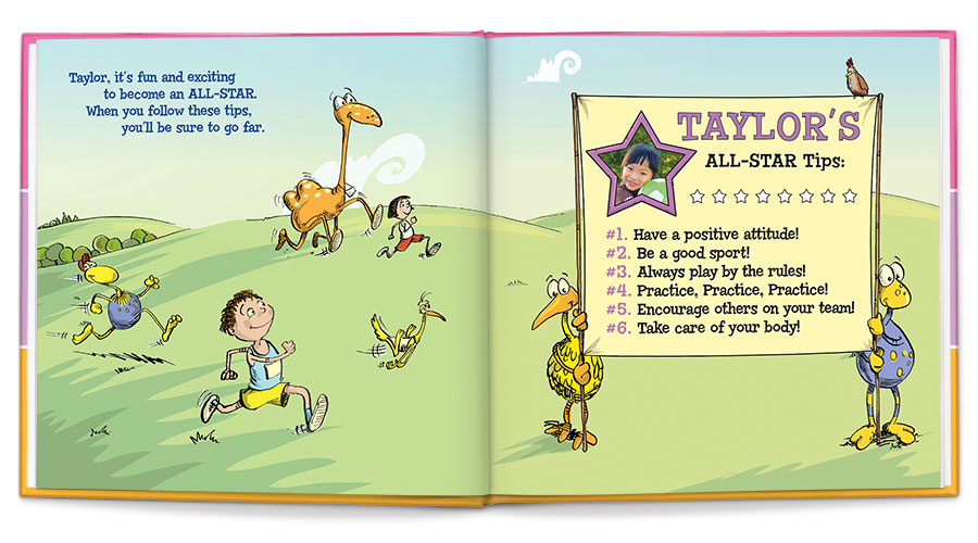 I'm an all-star personalized book (pink)