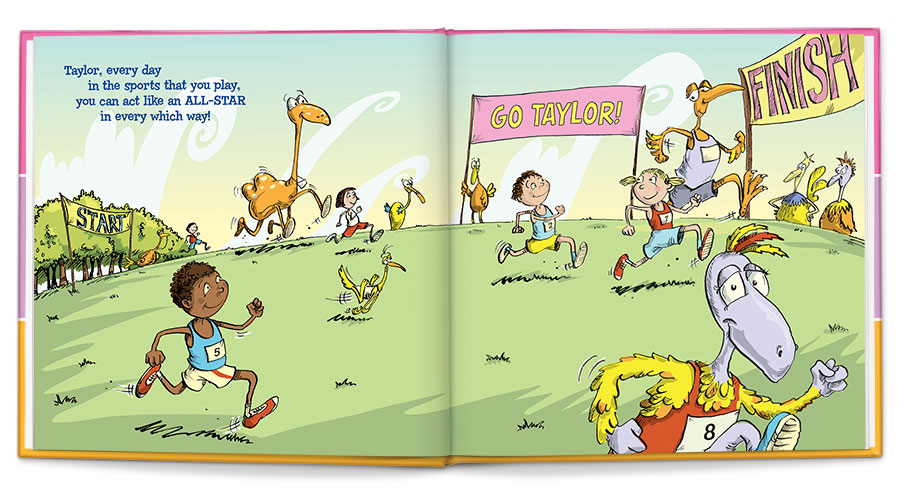 I'm an all-star personalized book (pink)