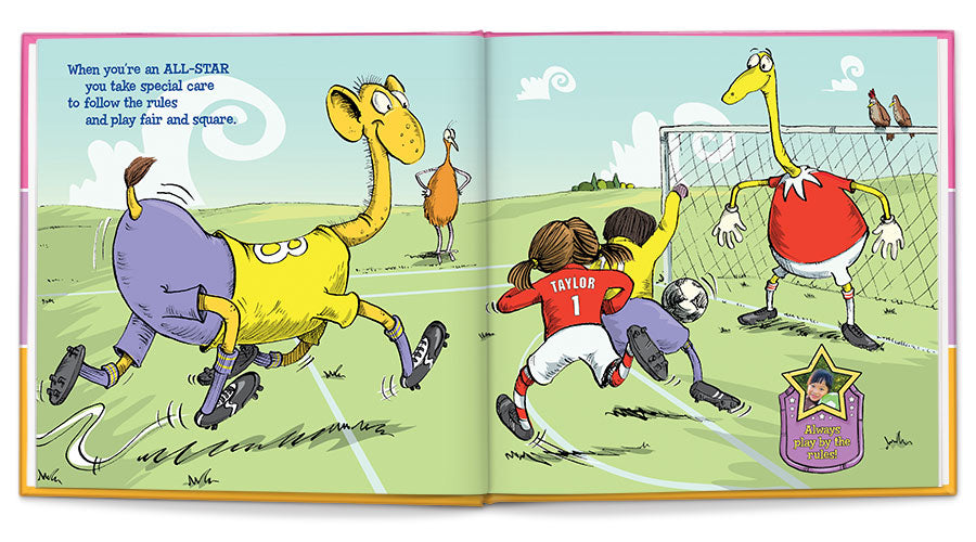 I'm an all-star personalized book (pink)