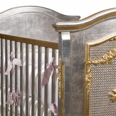 cherubini crib silver with gold gilding