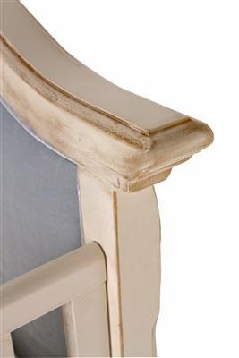 french panel upholstered crib - tufted