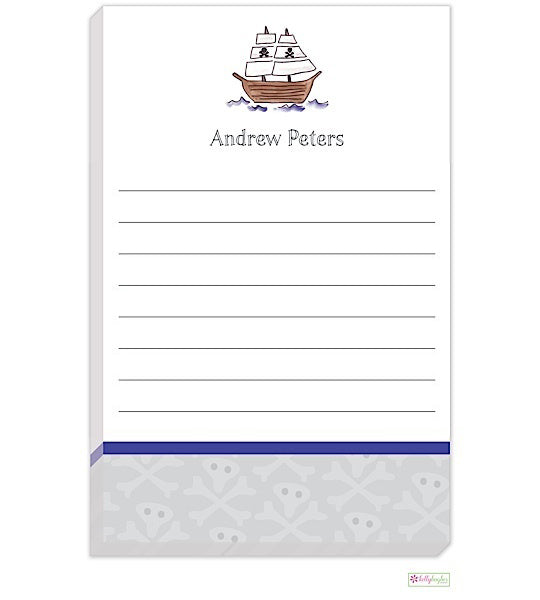 personalized - ahoy matey notepad