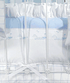 windowpane check (primel and aralie) crib bedding