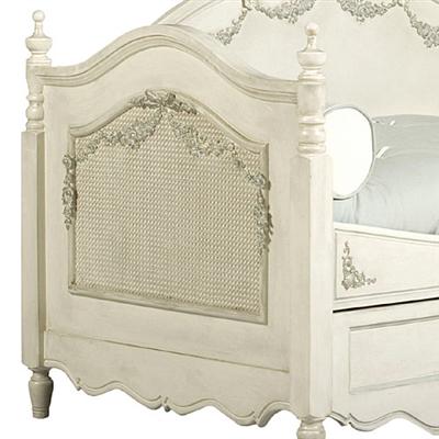 charlotte day bed trundle & moulding (versailles cream with versailles blue)