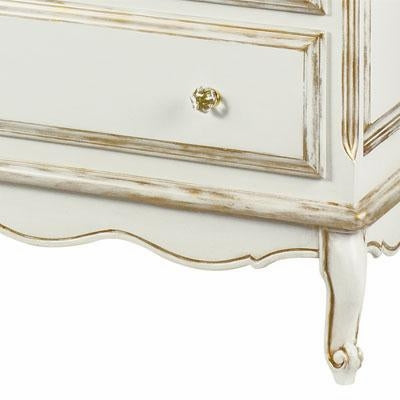 french wide chest with changing tray - versailles creme