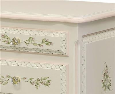 french computer desk - floral vines