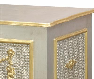 french toy chest silver with gold gilding
