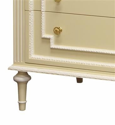 marcheline chest maize finish/white trim out
