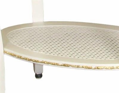 sandrine table (white with navy/gold gilding)
