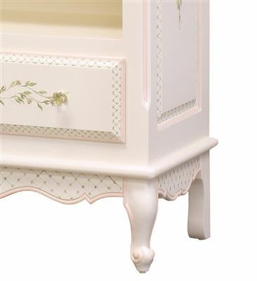 tall french bookcase - floral vines