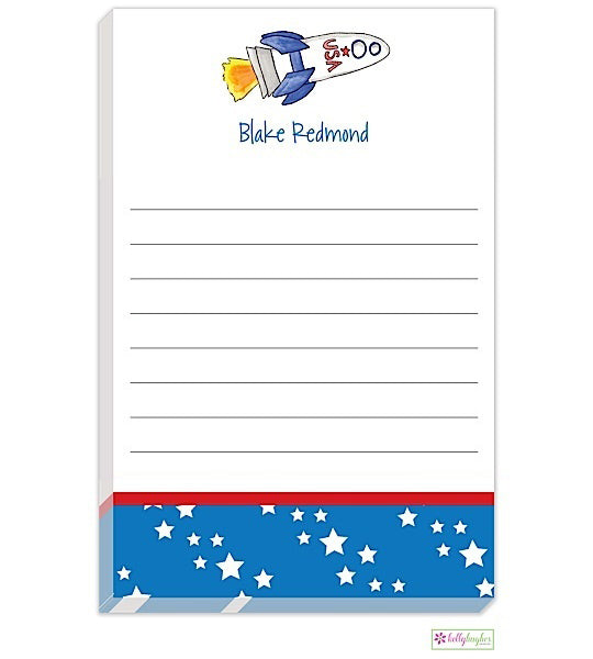 personalized - blast off notepad