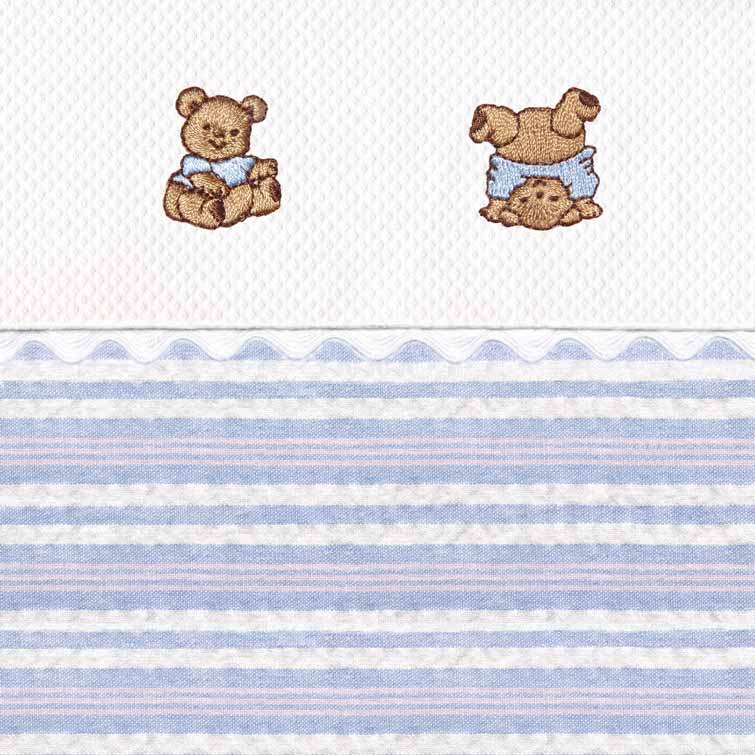 blue bears crib bedding