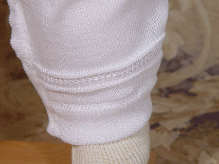 boys knit christening coverall