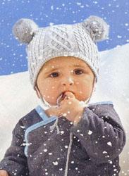 cable booties and hat set-egg by susan lazar