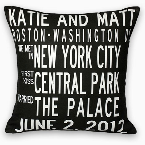 custom wedding pillows