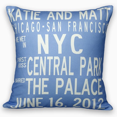 custom wedding pillows