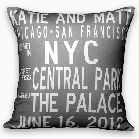 custom wedding pillows