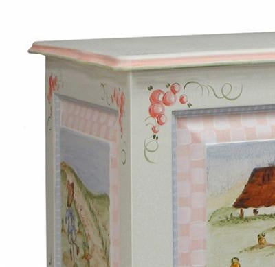 french toy chest (enchanted forest /tone on tone)