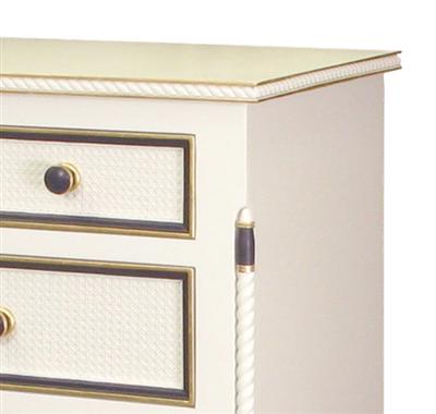 evan chest (antico white avy/gold gilding)