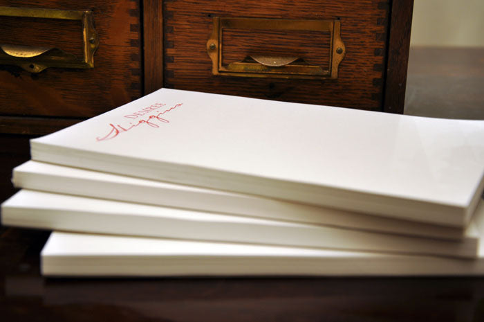 executive notepads a la carte by haute papier