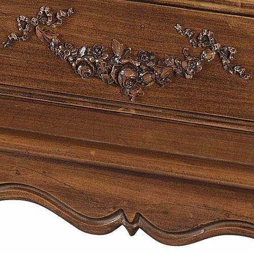 french chest (wood stain) with changing tray