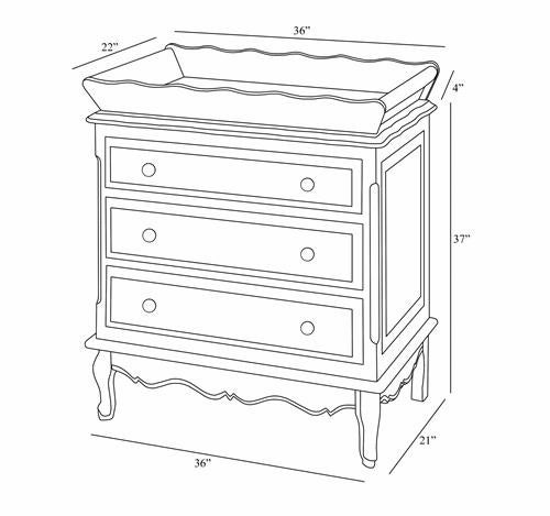 toile french chest