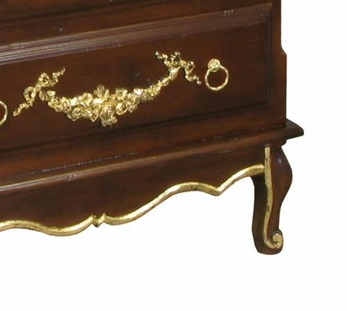 french dresser - moulding (antique french walnut / gold gilding)