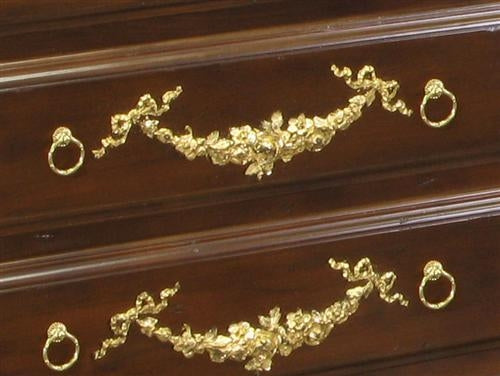 french dresser - moulding (antique french walnut / gold gilding)