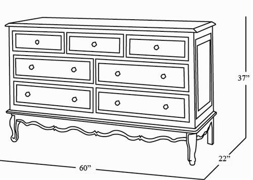 french dresser - moulding (antique french walnut / gold gilding)