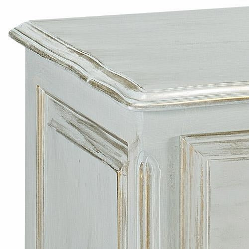 french night table - versailles finish & moulding