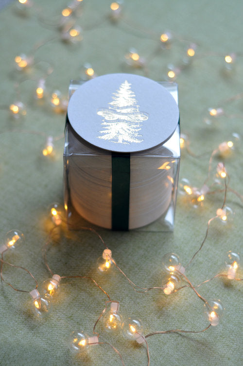 Gold Foil Stamped Tree Coasters