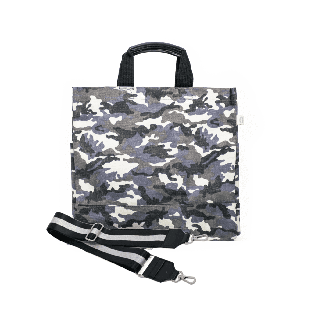 grey camouflage NS tote