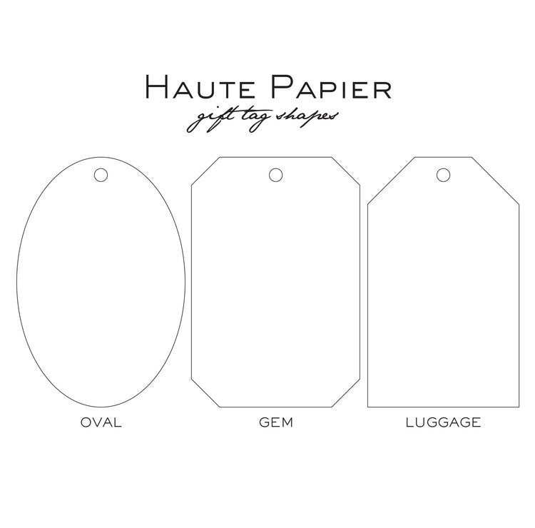 haute papier letterpress gift tag t53